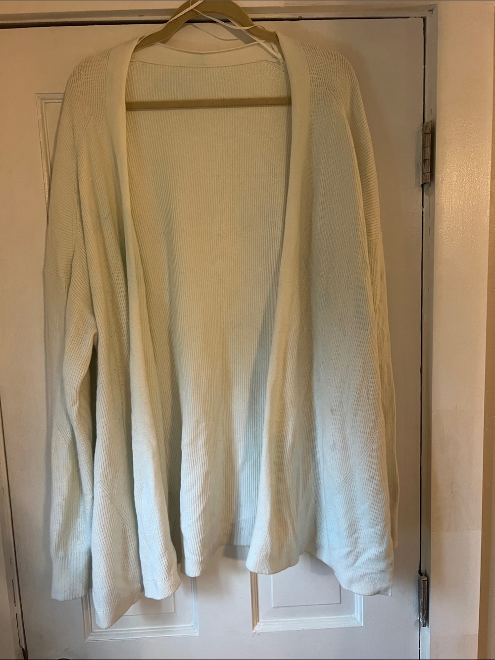 lululemon athletica Cream Open-Front Ribbed Cardigan